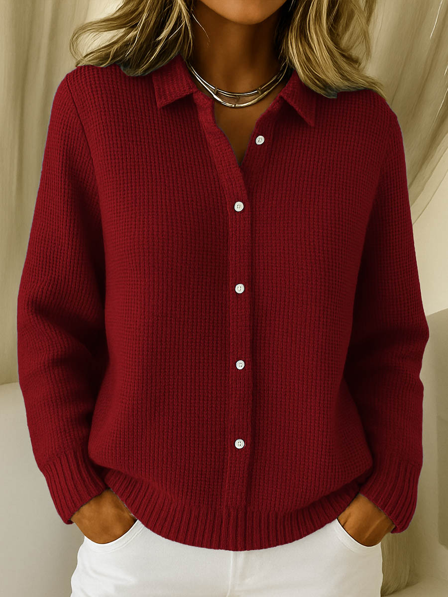 Classic Knitted Button Cardigan