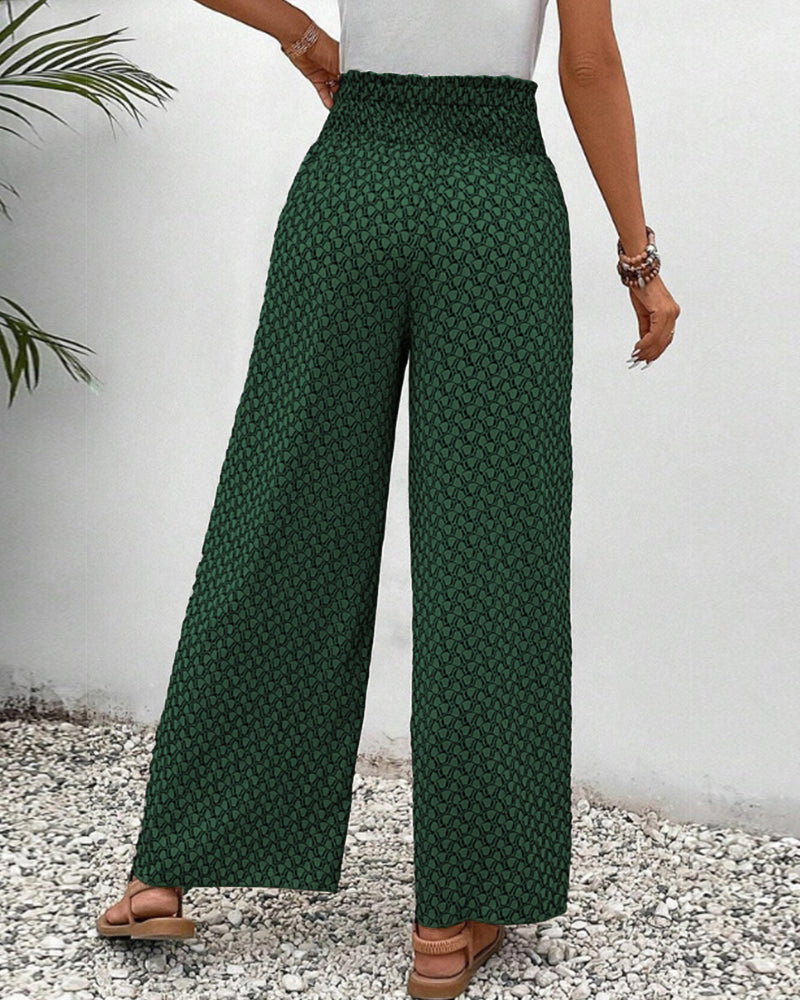 Relaxed Wide Leg Trousers