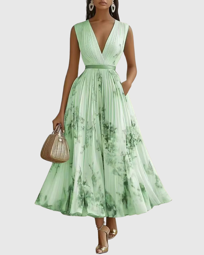 Rowella Pleated Maxi Dress
