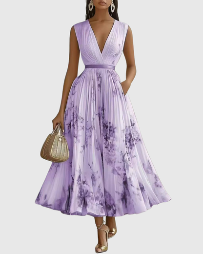 Rowella Pleated Maxi Dress