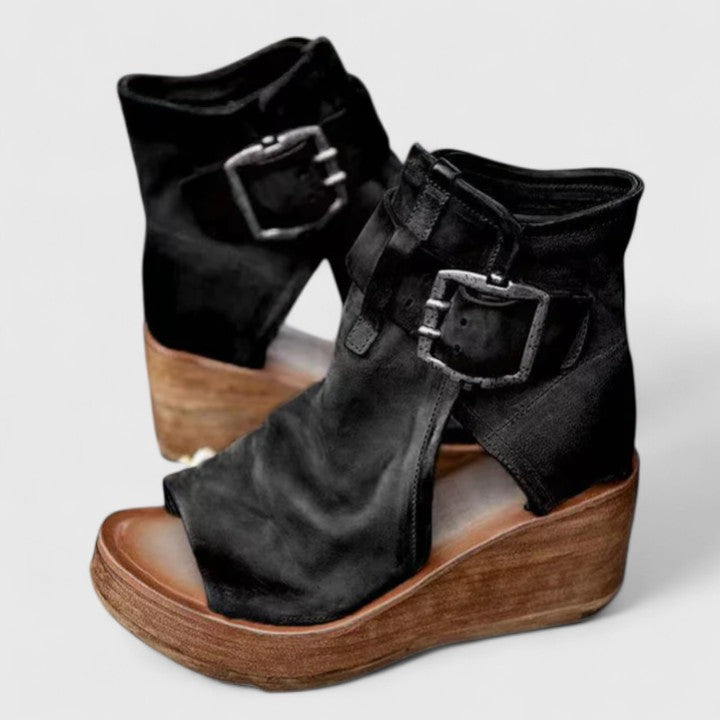 Wedge Sandals with Ankle Strap