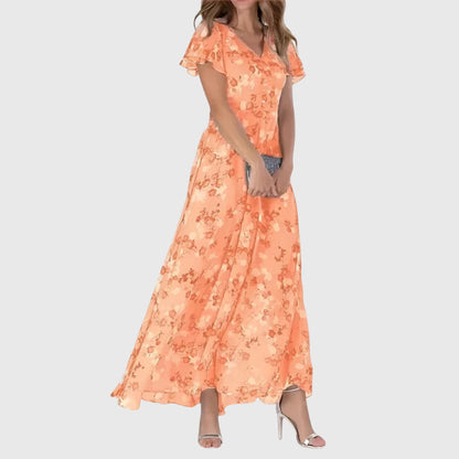 Lola Flattering Wrap Midi Dress