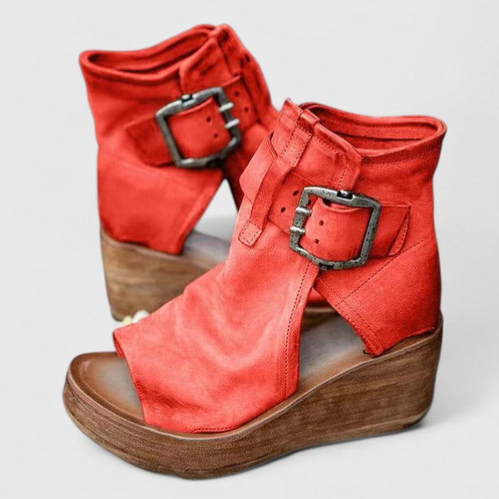 Wedge Sandals with Ankle Strap