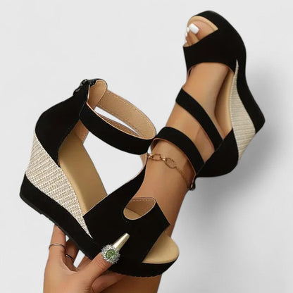 Wedge Sandals with Ankle Strap