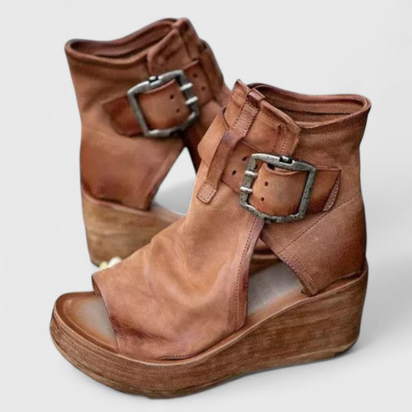 Wedge Sandals with Ankle Strap