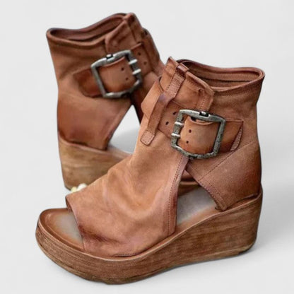 Wedge Sandals with Ankle Strap
