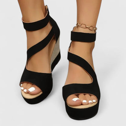 Wedge Sandals with Ankle Strap