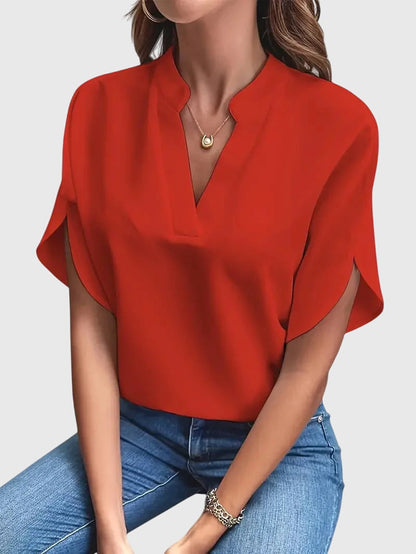 Soft And Elegant V-Neck Shirt