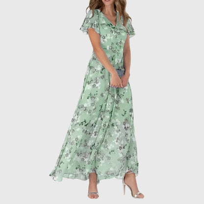 Lola Flattering Wrap Midi Dress