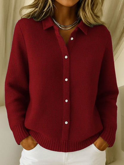 Classic Knitted Button Cardigan