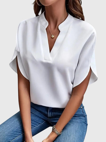 Soft And Elegant V-Neck Shirt