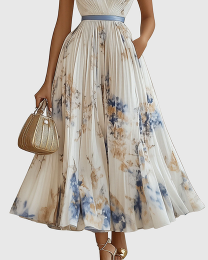 Rowella Pleated Maxi Dress