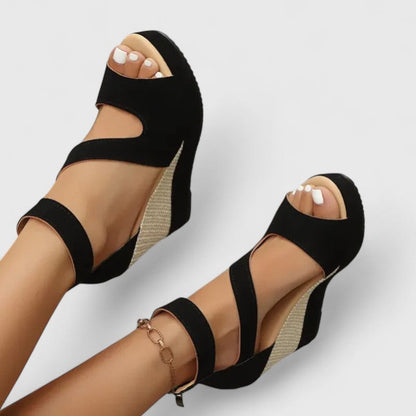 Wedge Sandals with Ankle Strap