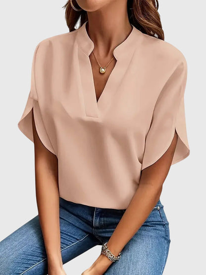 Soft And Elegant V-Neck Shirt