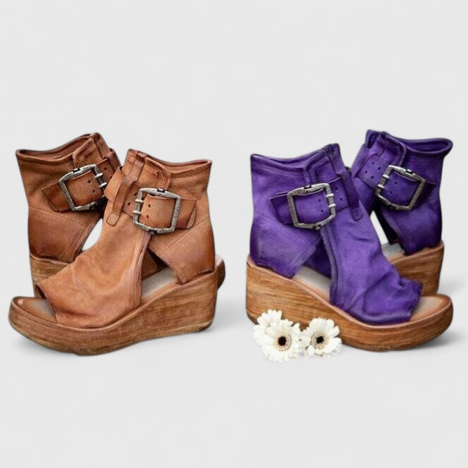 Wedge Sandals with Ankle Strap