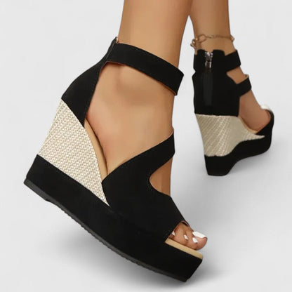 Wedge Sandals with Ankle Strap