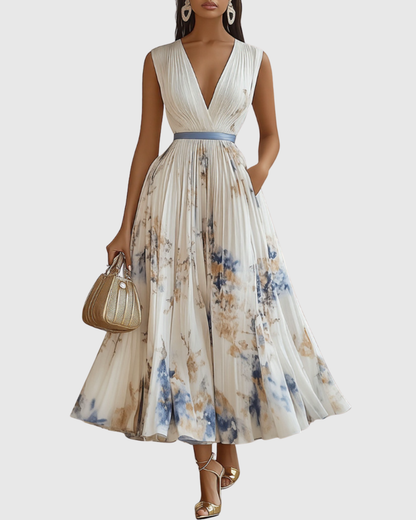 Rowella Pleated Maxi Dress