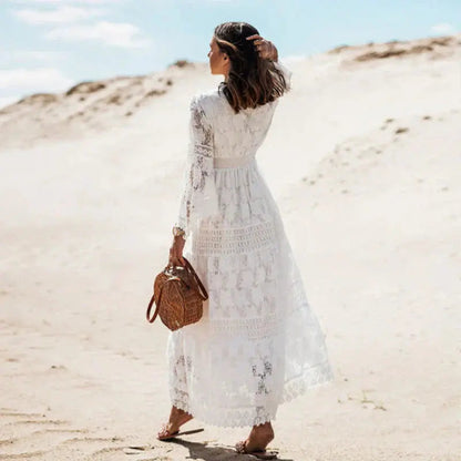 Skye Long-Sleeve Boho Maxi Dress