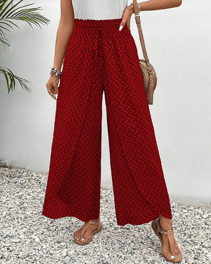 Relaxed Wide Leg Trousers