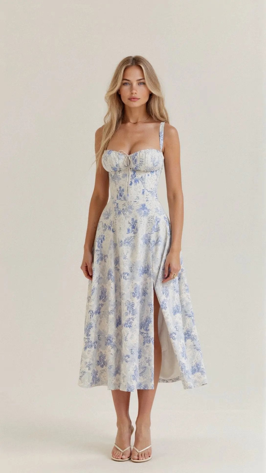 Kayla Sleeveless Summer Midi Dress