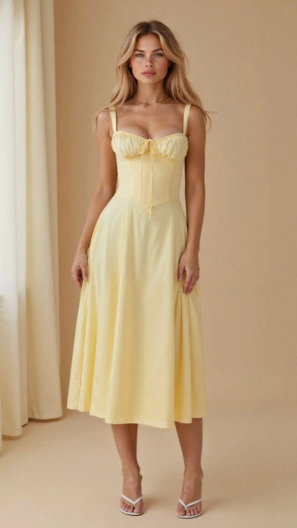 Kayla Sleeveless Summer Midi Dress