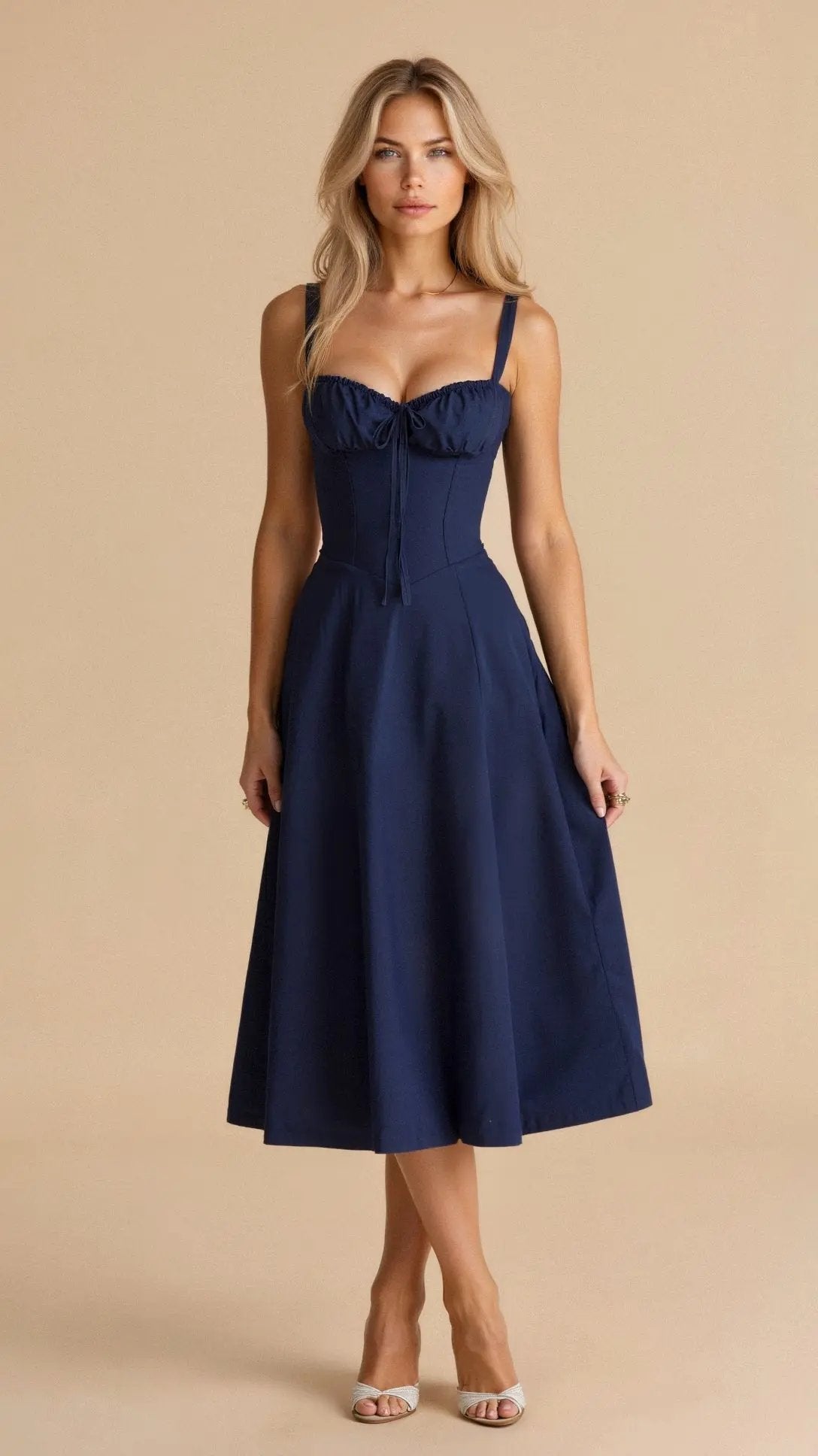 Kayla Sleeveless Summer Midi Dress