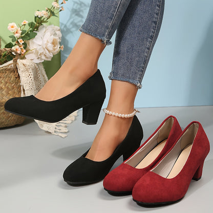 Block Heel Pumps