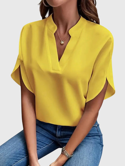 Soft And Elegant V-Neck Shirt