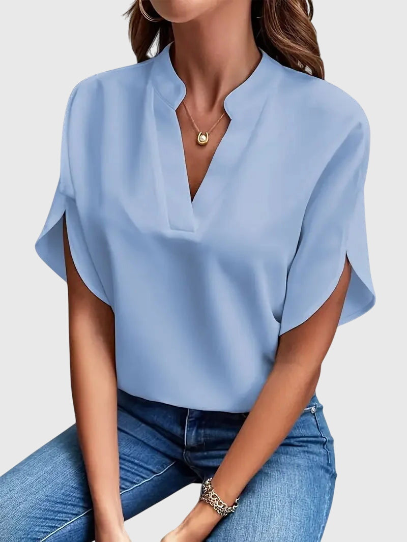 Soft And Elegant V-Neck Shirt