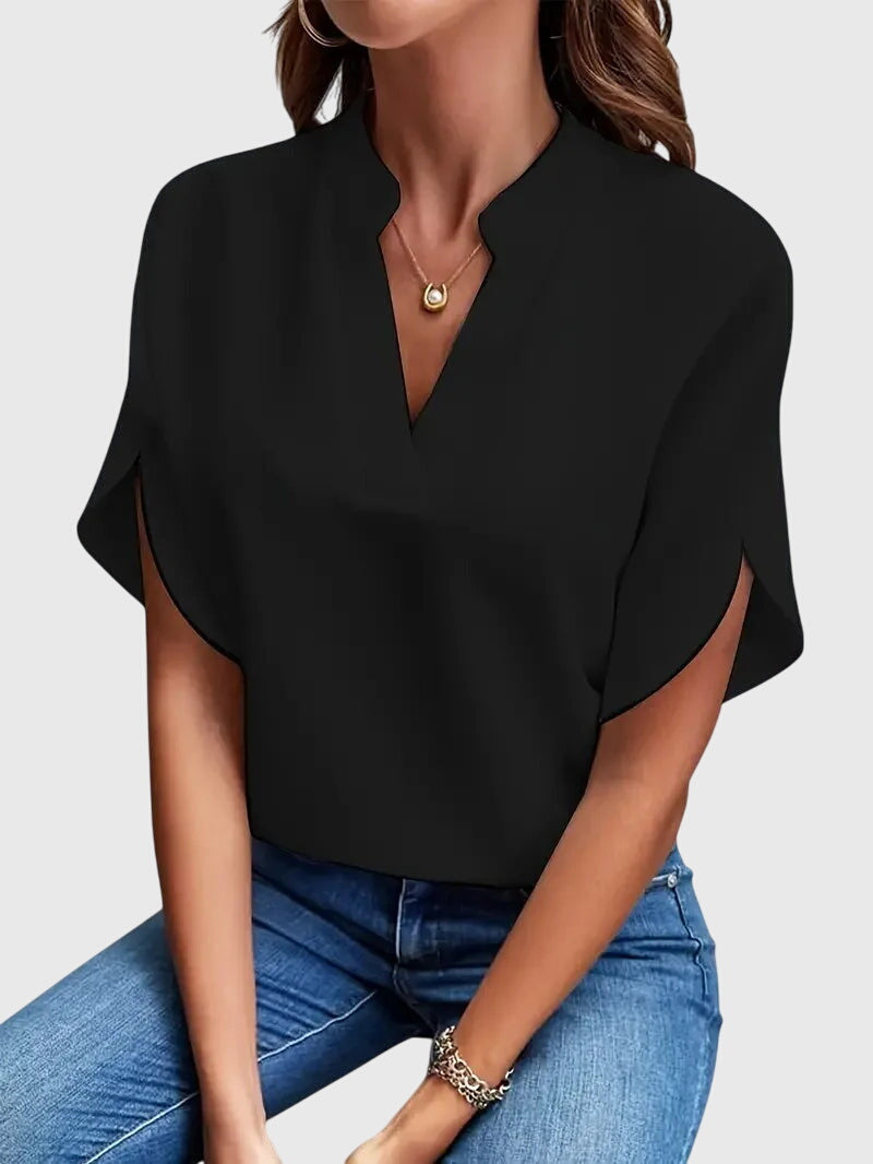 Soft And Elegant V-Neck Shirt