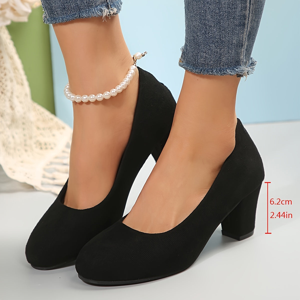 Block Heel Pumps