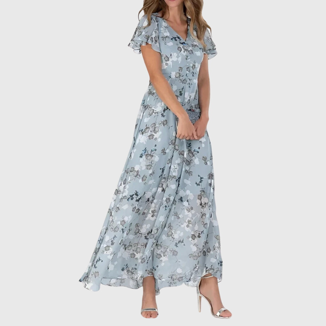 Lola Flattering Wrap Midi Dress