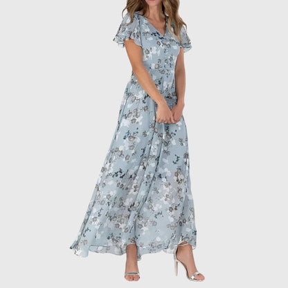 Lola Flattering Wrap Midi Dress