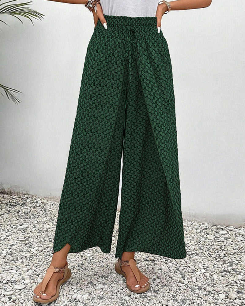 Relaxed Wide Leg Trousers