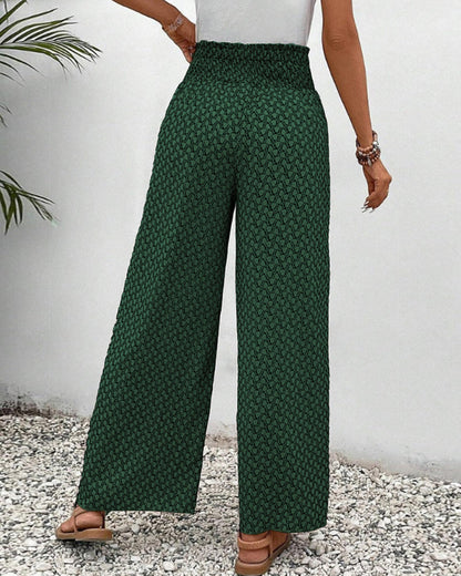 Relaxed Wide Leg Trousers