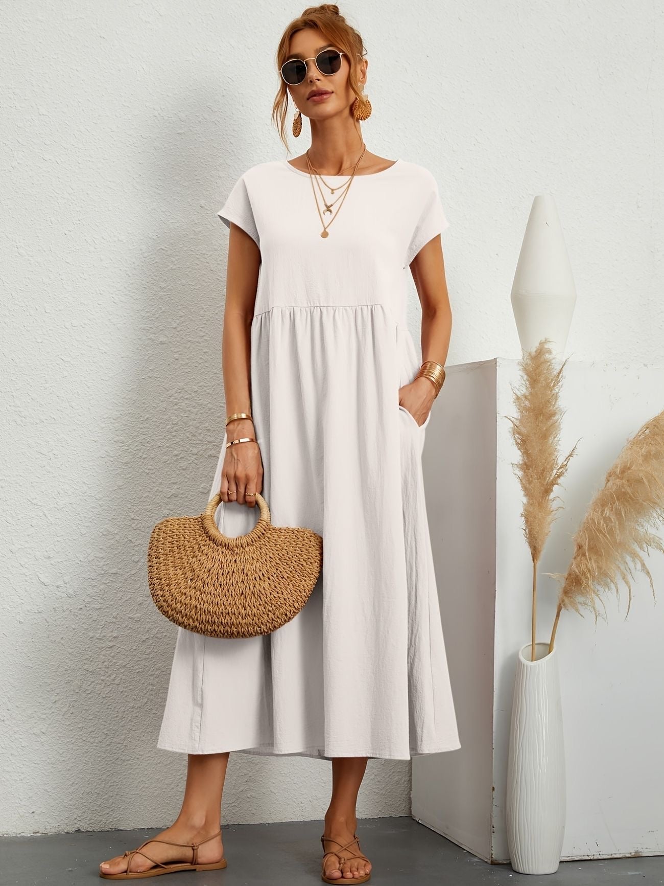 Camille Smocked Maxi Dress