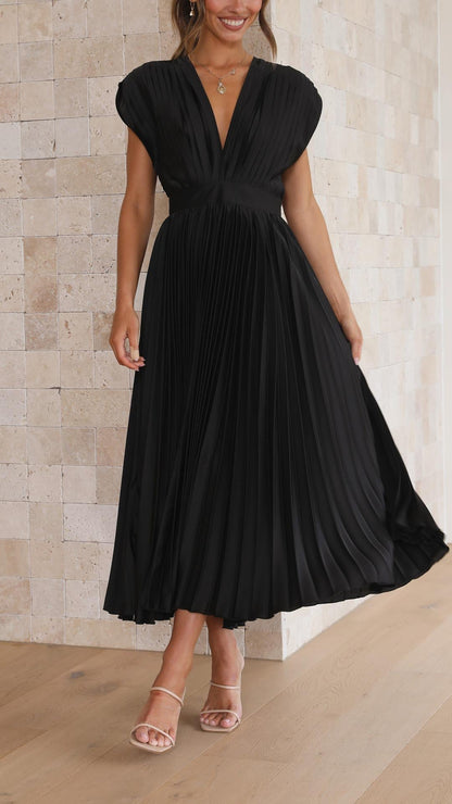 Juliette Pleated Tie Front Midi