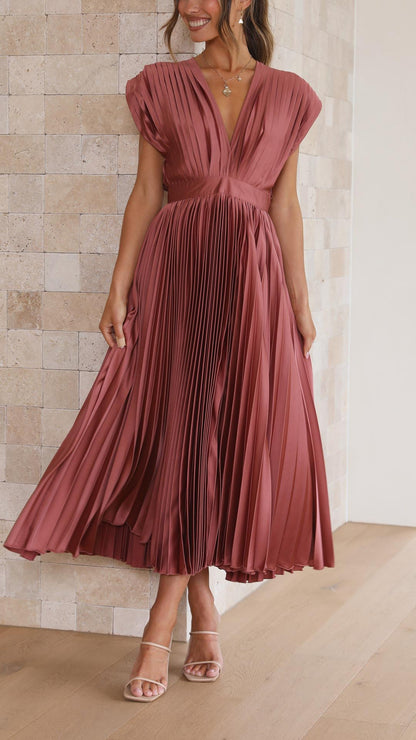 Juliette Pleated Tie Front Midi