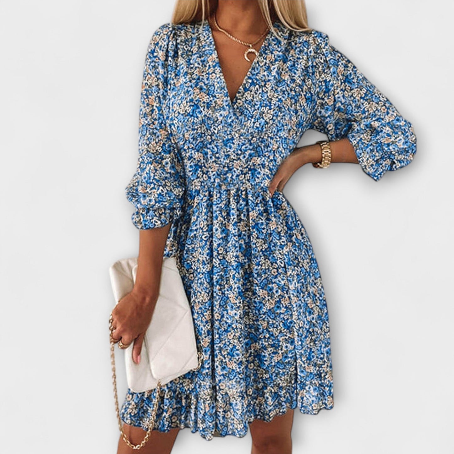 Floral Smocked Mini Dress