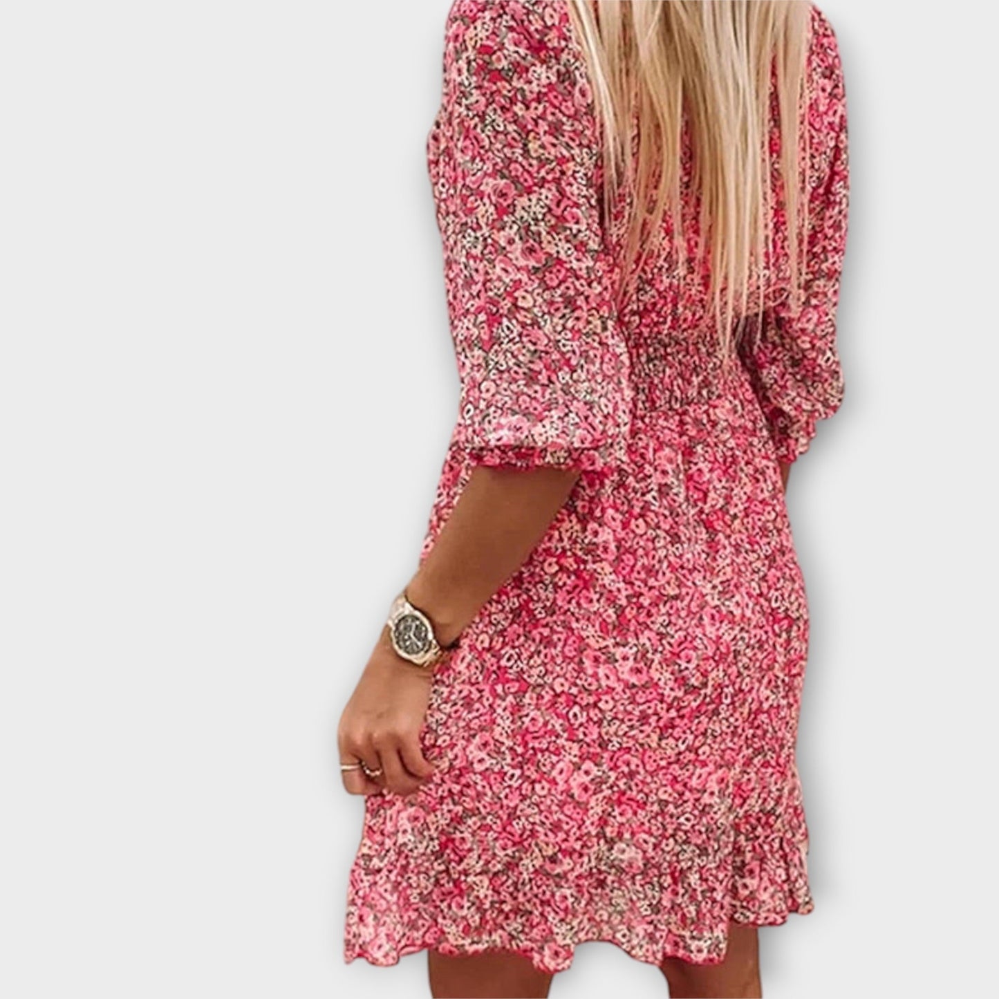 Floral Smocked Mini Dress