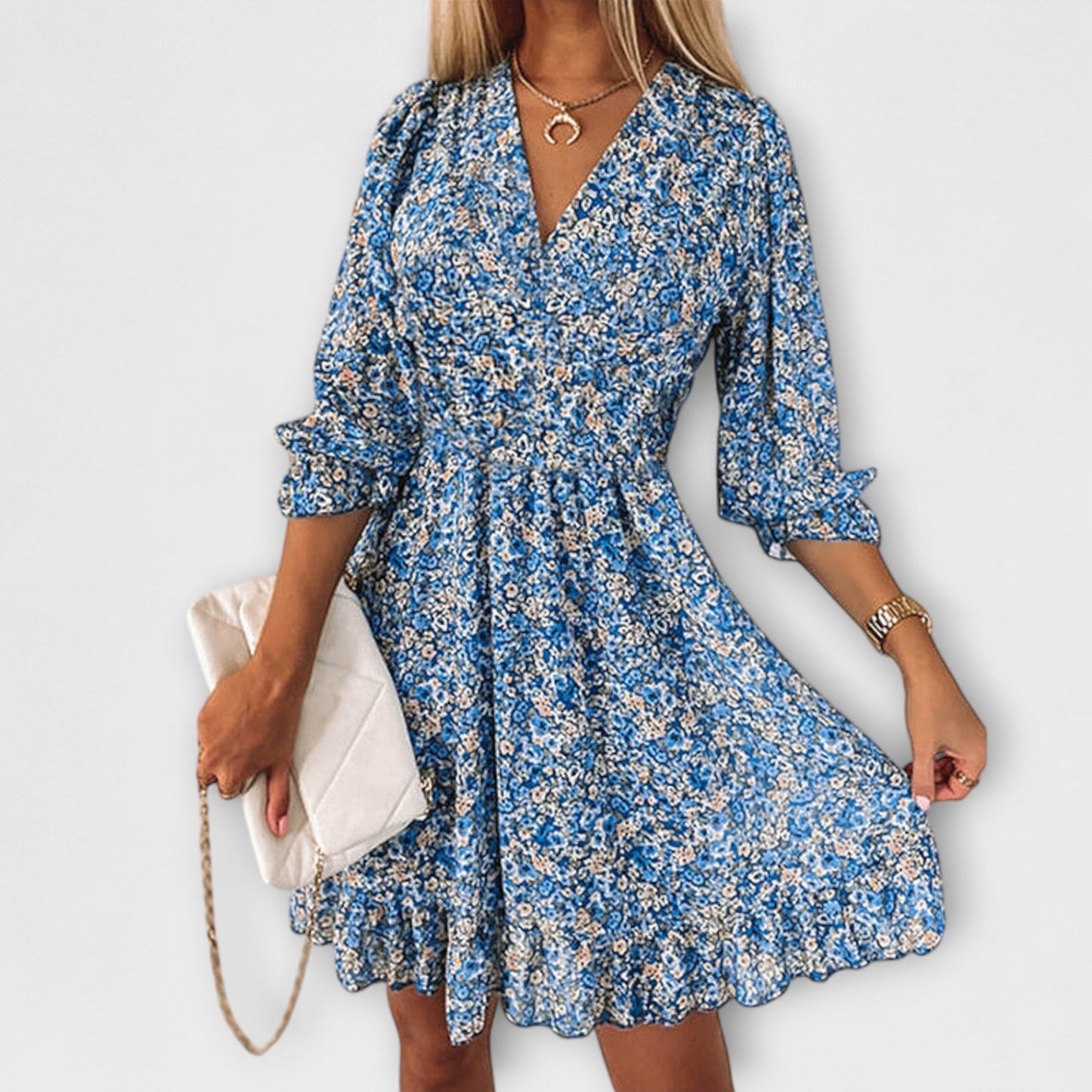 Floral Smocked Mini Dress