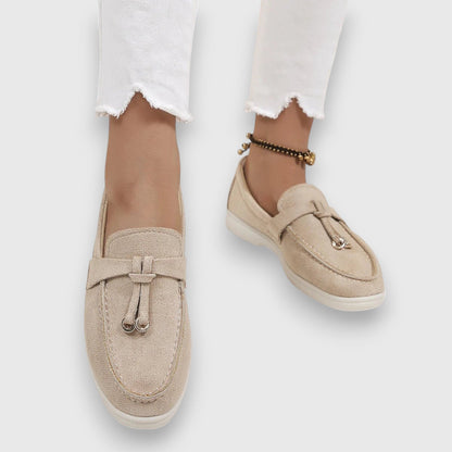 Suede Tassel Slip-On Flat Moccasin Loafers