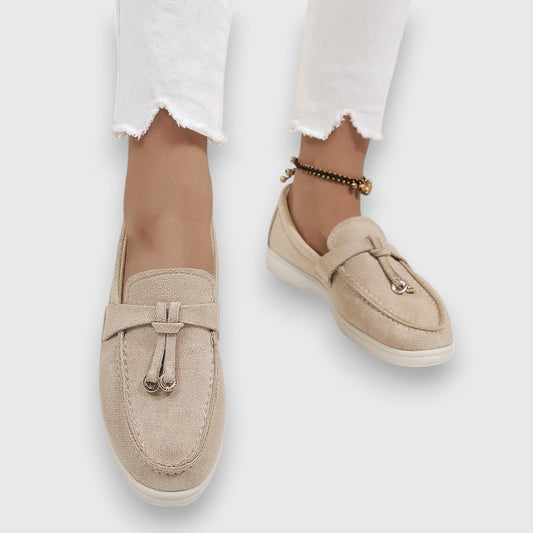 Suede Tassel Slip-On Flat Moccasin Loafers