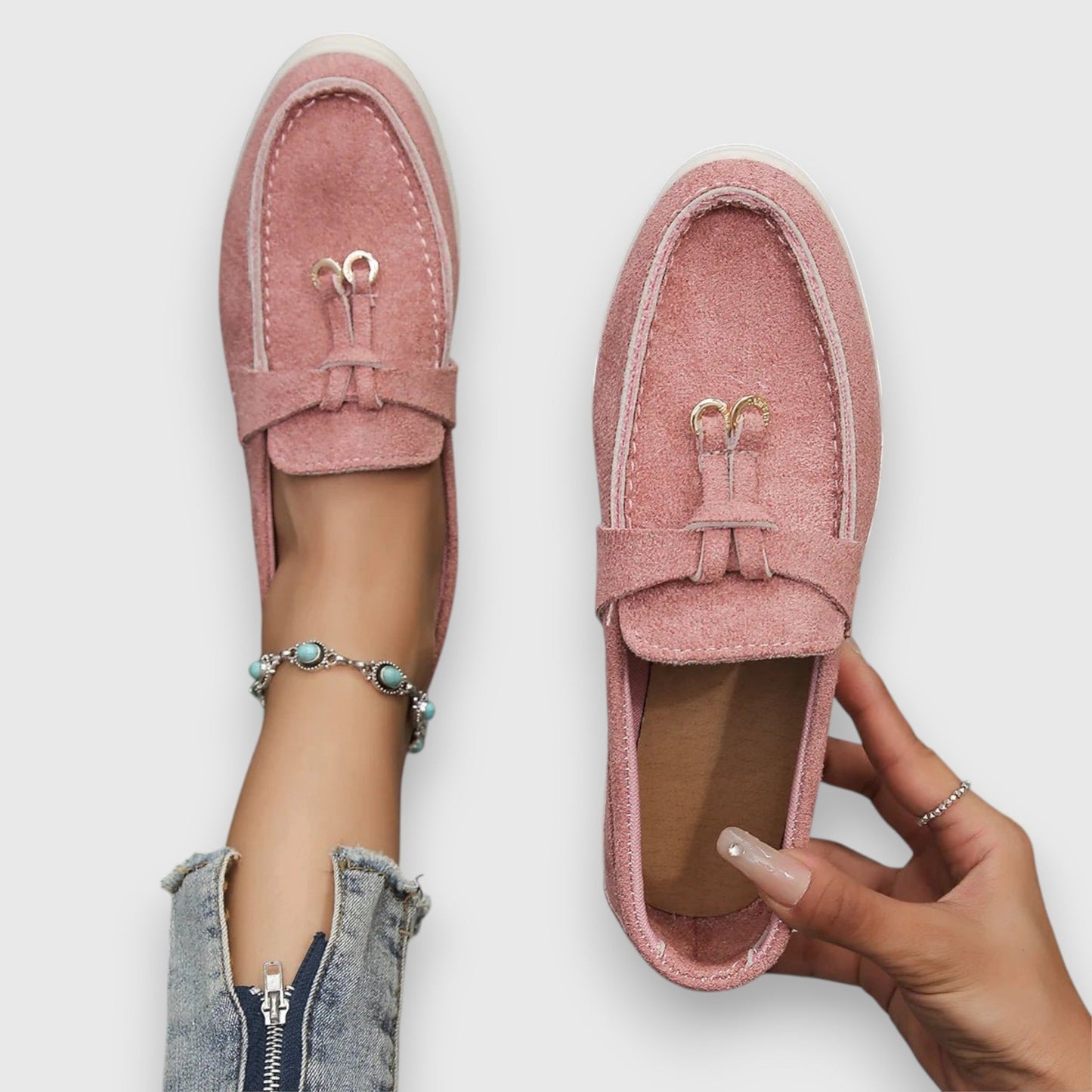 Suede Tassel Slip-On Flat Moccasin Loafers