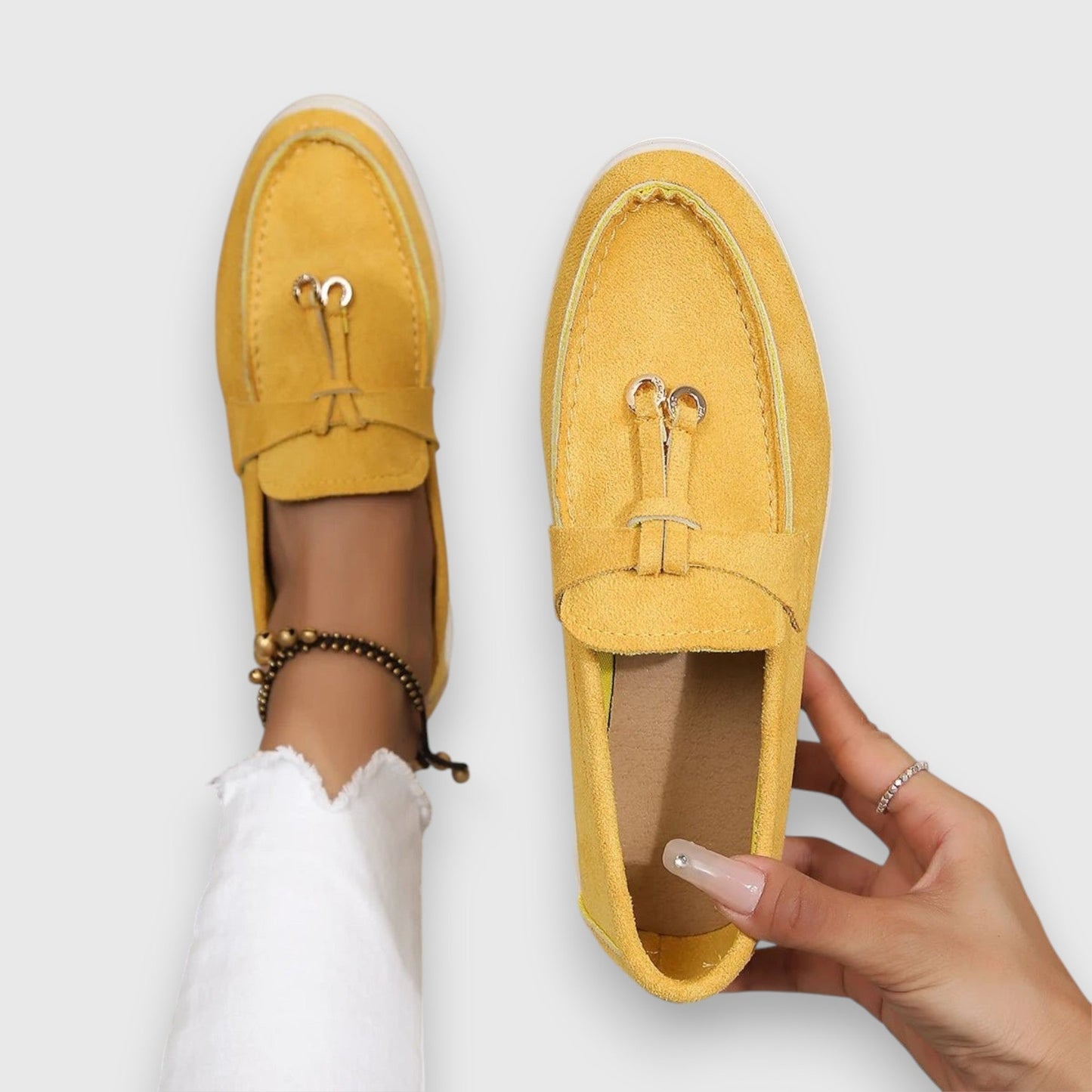 Suede Tassel Slip-On Flat Moccasin Loafers
