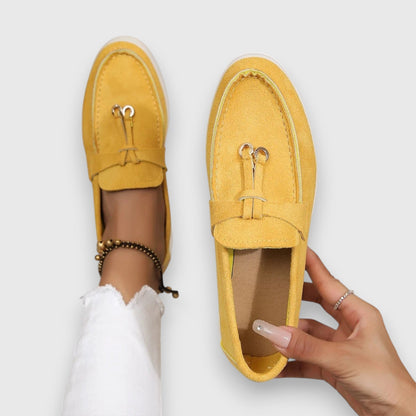 Suede Tassel Slip-On Flat Moccasin Loafers