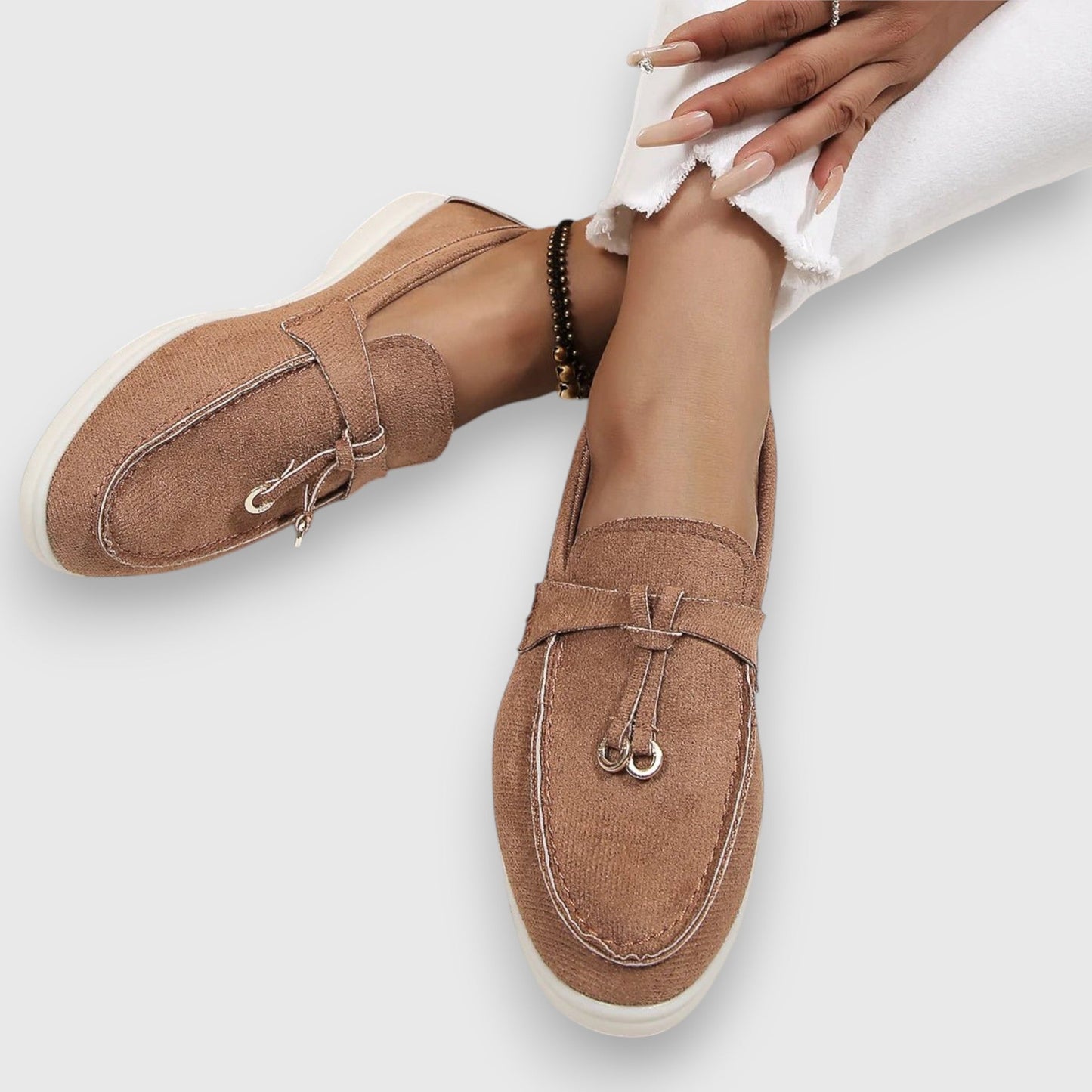 Suede Tassel Slip-On Flat Moccasin Loafers
