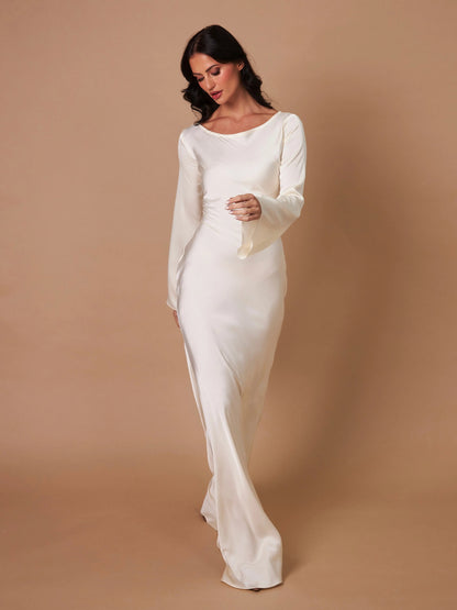 Long Sleeve Fitted Maxi Dress