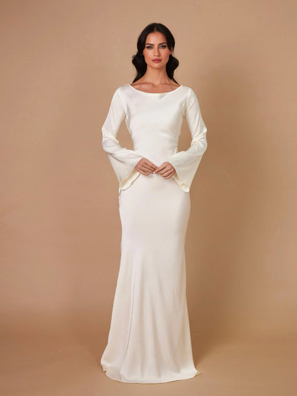 Long Sleeve Fitted Maxi Dress