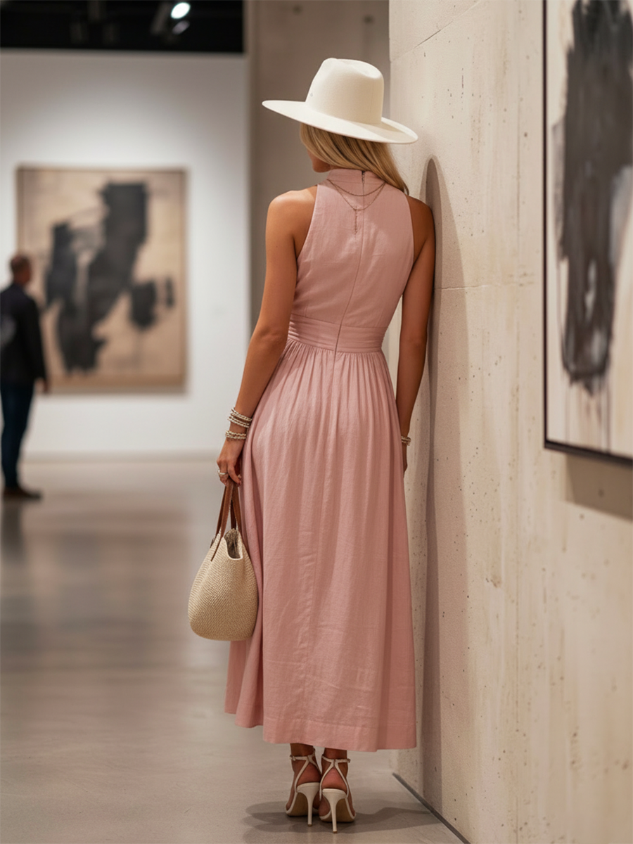 Halter Neck Maxi Dress